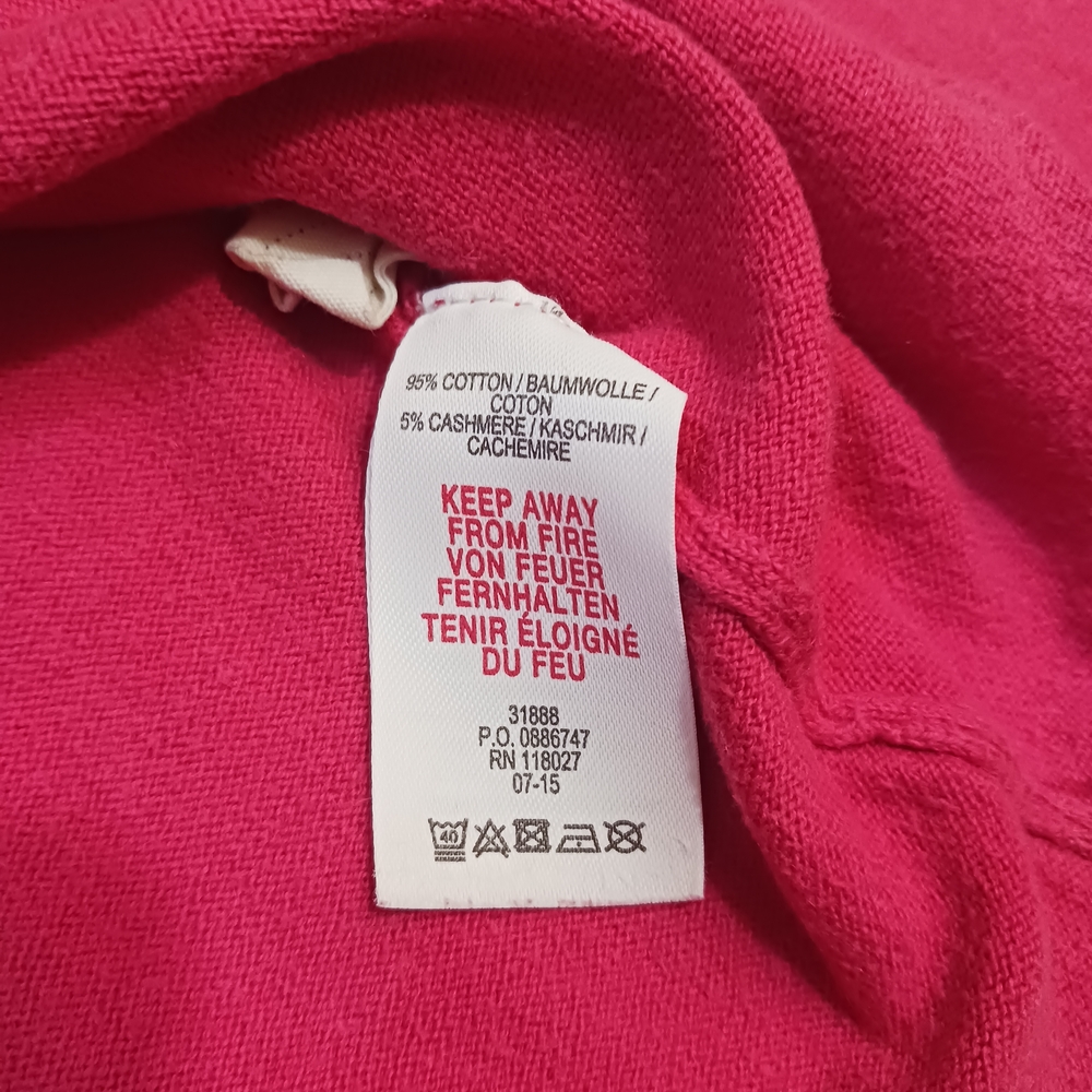Mini Boden Pink Button-Up Cardigan Cotton and Cashmere 9-10 Years - Picture 7 of 8